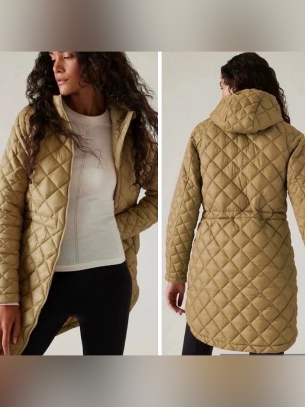Athleta Whisper Featherless Quilted Parka, NEW ($229)!